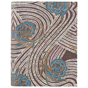 Тетрадь на кольцах в клетку Listoff, "Золотые нити (графика)", 120 листов