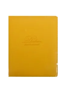 Дневник шк. "ЖЕЛТЫЙ" 7БЦ, искусств.кожа, тиснение блинт, универс.шпаргалка, Феникс