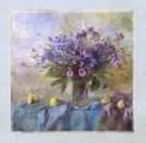 Репродукция в раме (00000135888) Волкова И.В. Натюрморт в голубом (30х30) 2316214