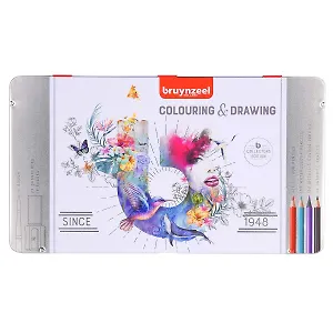 Набор для рисования Bruynzeel 70 предметов в металл. коробке, Bruynzeel