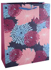 Пакет А3 32*42*11,5 "Flowers" жен., бум., тиснение, тег