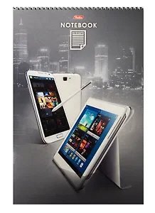 Блокнот А4 60л кл."Телефон" гребень, жесткая подложка, Hatber