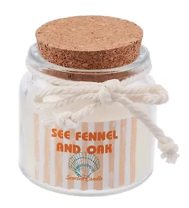 Свеча ароматическая в стеклянной баночке с пробкой (12-250105-G13)