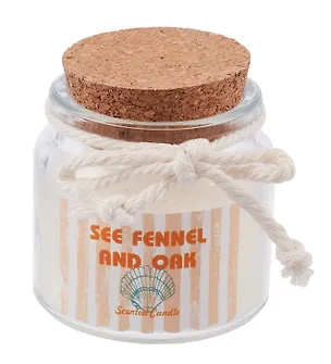 Свеча ароматическая в стеклянной баночке с пробкой (12-250105-G13) 3104719