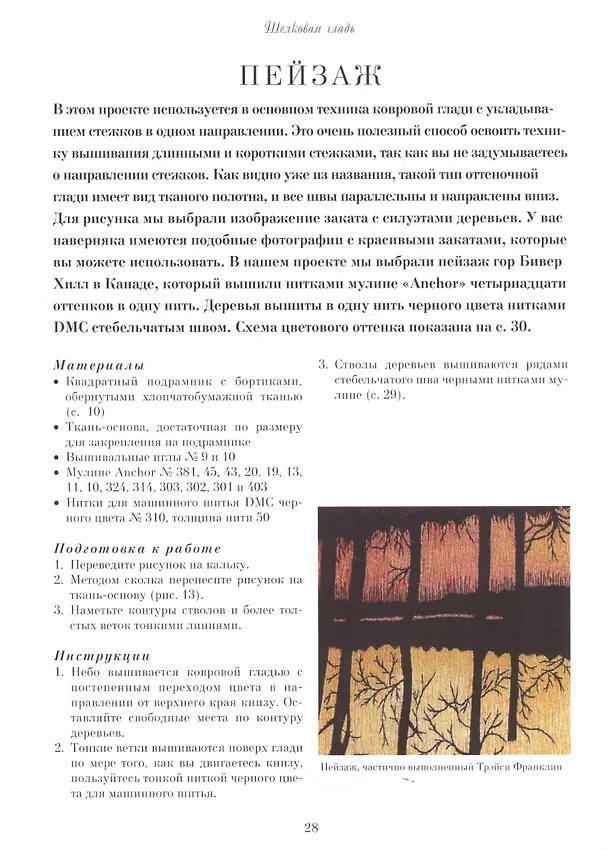 Книга Английская королевская школа вышивания. Шелковая гладь. Художественная гладь. Золотое шитье (Салли Сандерс) — 4