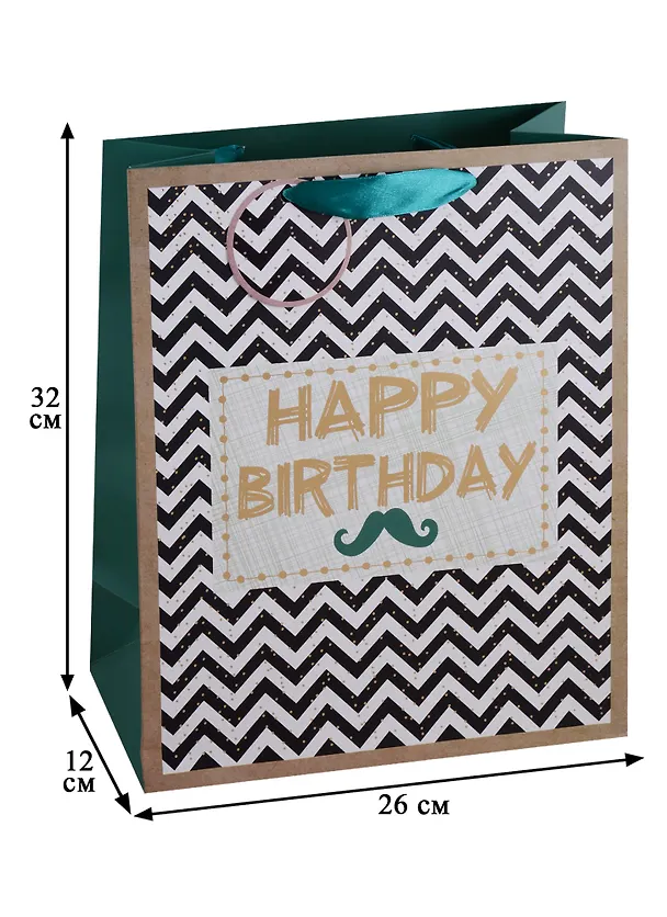 Подарочный пакет «Hipster birthday» А4 247367 — 3