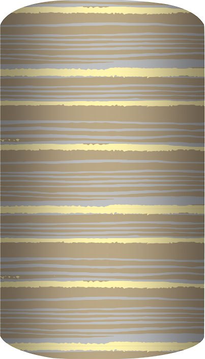 Бумага упаковочная 70*100см "Golden stripes" супергладкая, инд.уп. 2951223 — 1