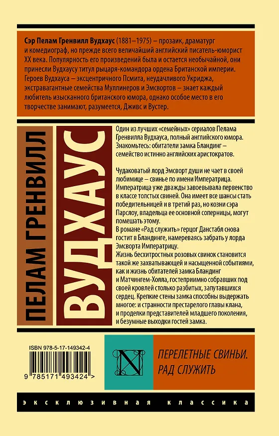 Книга Перелетные свиньи. Рад служить (Пелам Гренвилл Вудхаус) — 2