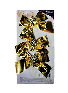 Набор елочных украшений Бантики Ампир (3 шт) (45909) (упаковка)