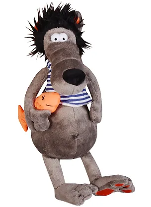 Игрушка мягкая, MaxiToys, Волчок & Vobla, 26см 2611971