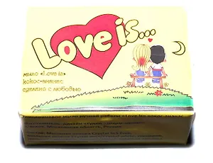 Мыло Love is кокос-ананас