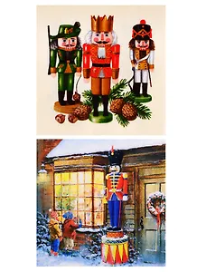 Набор салфеток для декупажа Рождественский магазин - 2 шт.