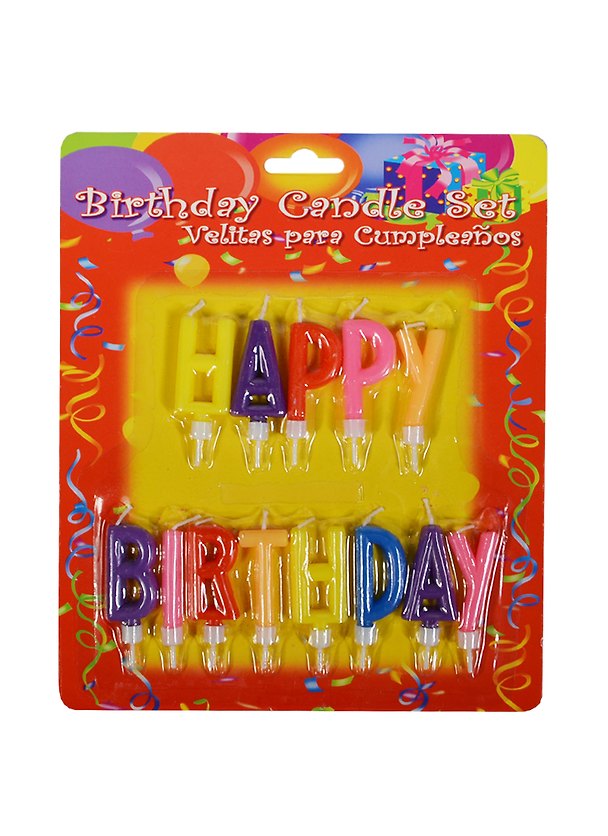 Набор свечей для торта Happy Birthday (592163) (H 5,5см) (Ремеко РС) 2351767 — 1
