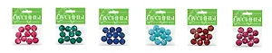 Набор для творчества, HOBBY TIME, Бусины круглые Металлизированные Ø 20мм, 6цв. 2-580/04