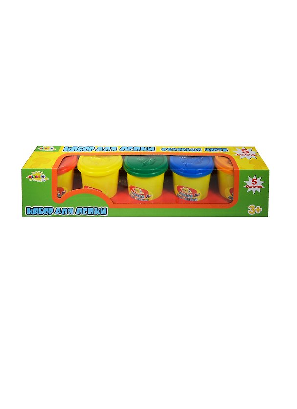 Набор для лепки Основные цвета (3902b) (5цы.х140г) (Altacto Clay) (3+) (коробка) 2429905 — 1