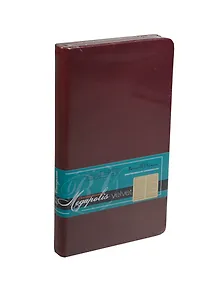 Еженедельник недат. А6 80л "MEGAPOLIS VELVET" бордовый, иск.кожа, тонир.блок, золотой обрез, ляссе, Bruno Visconti