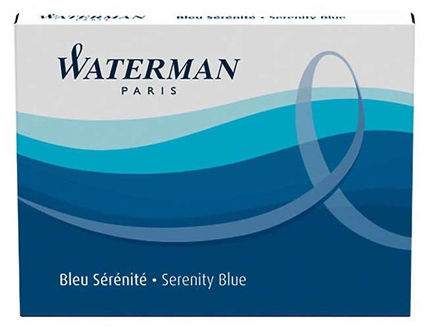 Картридж Waterman/Ватерман (S0110860) синие чернила для ручек перьевых (8шт) 329612 — 1