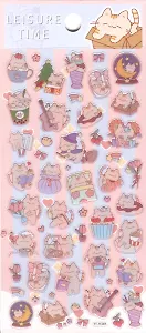 Наклейки Котики  9*20,5 (PVC)