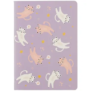 Записная книжка А6 32л кл. "Котики", тонир. внутр. блок, сшивка 263041