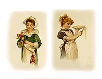 Салфетка для декупажа на стекле Провинциалки (009253)