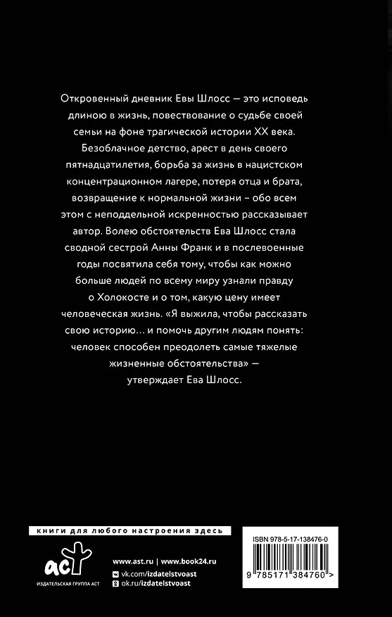 Книга После Аушвица (Ева Шлосс) — 2