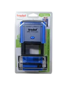 Штамп самонаборный 8-стр 60*40 синяя подушка, 4927, TRODAT