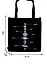 Сумка-шоппер Планеты черная, текстиль 40см.*32см. — 2837364 — 2
