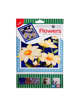 Набор д/аппликации  Greenwich Line "Маргаритки" с пайетками, стразами AP00256 2393370