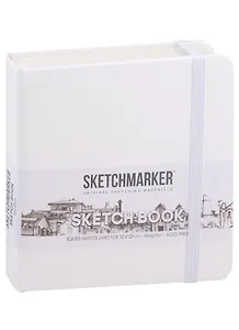 Скетчбук 12*12 80л "Sketchmarker" белый, нелинованн. 140г/м2, слоновая кость, тв.обл.