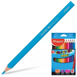 Карандаши цветные Maped, ColorPeps Maxi, 12 цветов — 316106 — 1