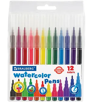 Фломастеры Brauberg, Premium, 12 цветов 2937365