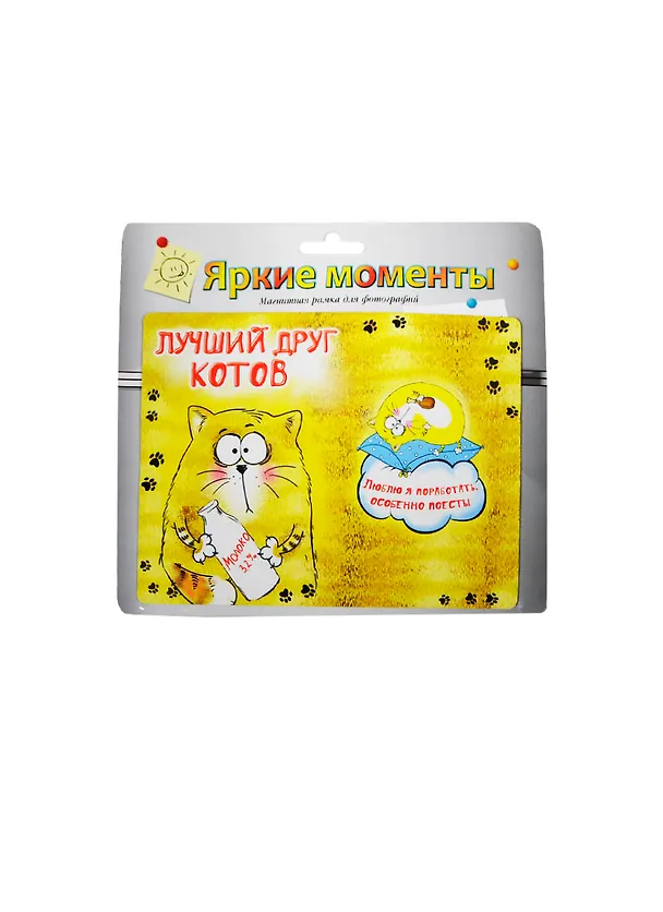 Сувенир СИМА Фоторамка магнитная 20*15см "Лучший друг котов" 686204 2362839 — 1