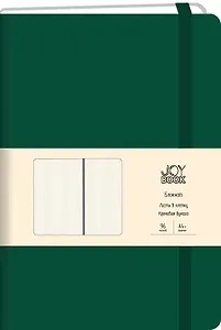 Книга для записей А4 96л кл. "Joy Book. Заколдованный лес" иск.кожа, тонир.блок, скругл.углы, ляссе, резинка, инд.уп.