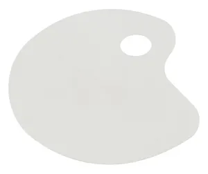 Палитра для смешивания красок, овальная, плоская