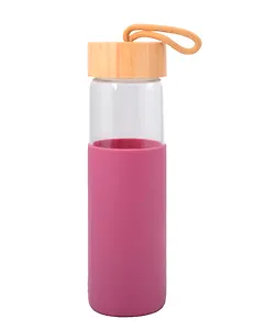 Бутылка в чехле Розовая (стекло) (500мл) (12-3307032569-2)