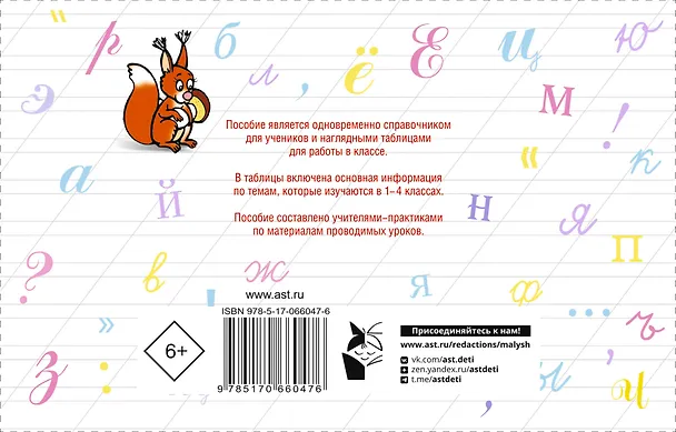 Книга Таблицы по русскому языку для начальной школы (Елена Нефедова, Ольга Узорова) — 2