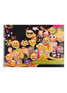 Альбом для рисования "Смайлы", А4, 40 листов, на спирали
