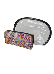 Набор из 2-х косметичек на подкладке серия Ситец (24х7,5х15,5) (34057)