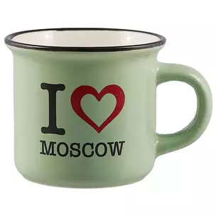 Кружка фарфор.мал.под эмаль I love Moscow (065-9-19-IL) — 2733503 — 1