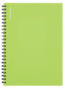 Тетрадь 80 листов, клетка, "Reef" спираль, лайм, Erich Krause