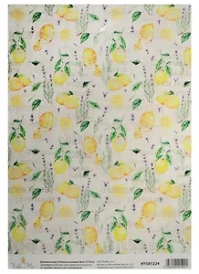 Декупажная карта Лимоны и размарин (фон) (HY501224) (21х30см)