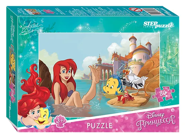 Пазл Disney - 5 Step puzzle 80эл 23х16,5см, в ассортименте 77148 2496112 — 2