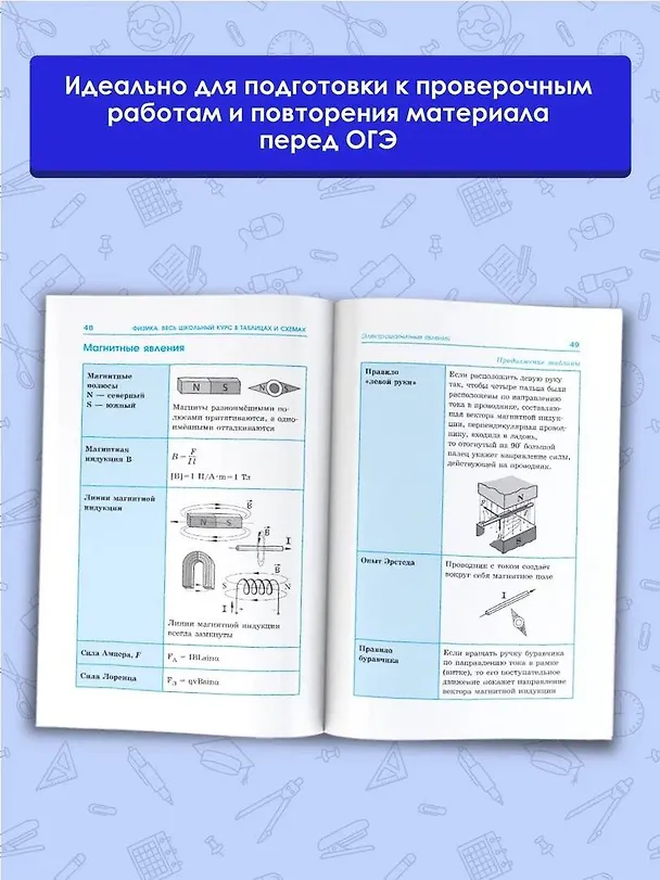Книга ОГЭ. Физика. Весь школьный курс в таблицах и схемах для подготовки к основному государственному экзамену (Наталия Пурышева) — 5