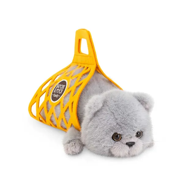 Мягкая игрушка Кот Барсик в сумке (35см) (серый) (2/34) (B1002/35) 3155674 — 1