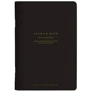 Тетрадь в клетку Be Smart, Flora, 48 листов, черная