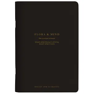 Тетрадь в клетку Be Smart, Flora, 48 листов, черная 3032049