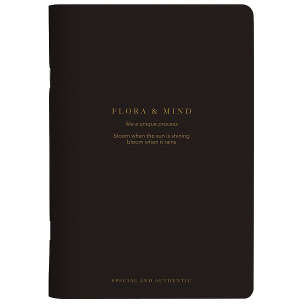 Тетрадь общая «Flora. Черный», 48 листов в клетку, A5 - Be Smart 3032049 — 1