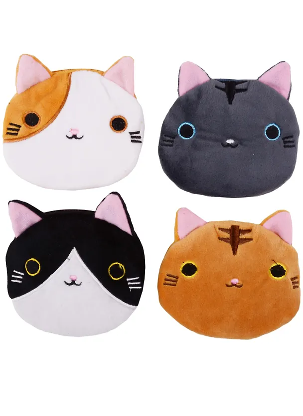 Косметичка-кошелек Мордочка котика 10см (текстиль) 12-12095-SM-03 2591256 — 3