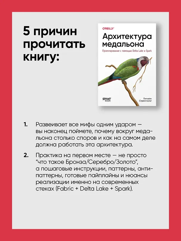 Книга Архитектура медальона. Проектирование с помощью Delta Lake и Spark (Питхейн Стренгхольт) — 7