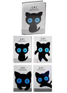 Записная книжка А7 80л лин. "Cat", с ПВХ-обложкой, AnAn